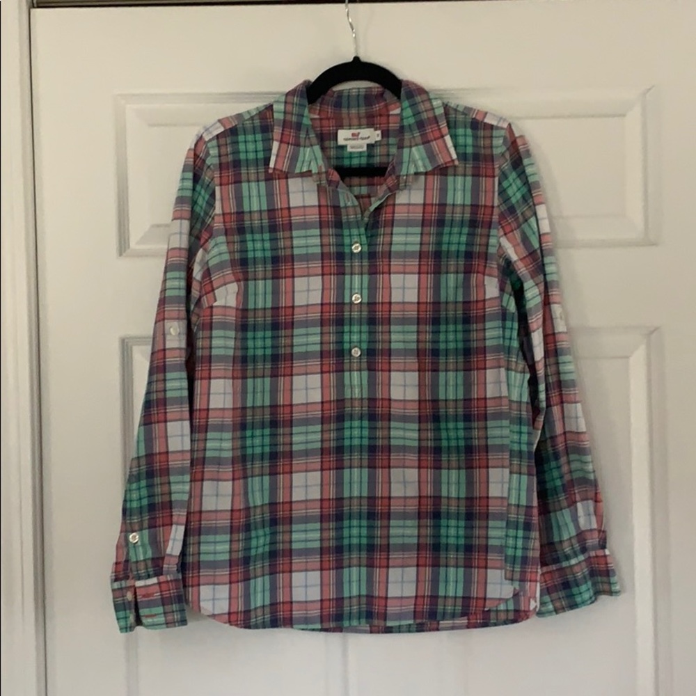 Vineyard Vines 1/2 button down brushed cotton